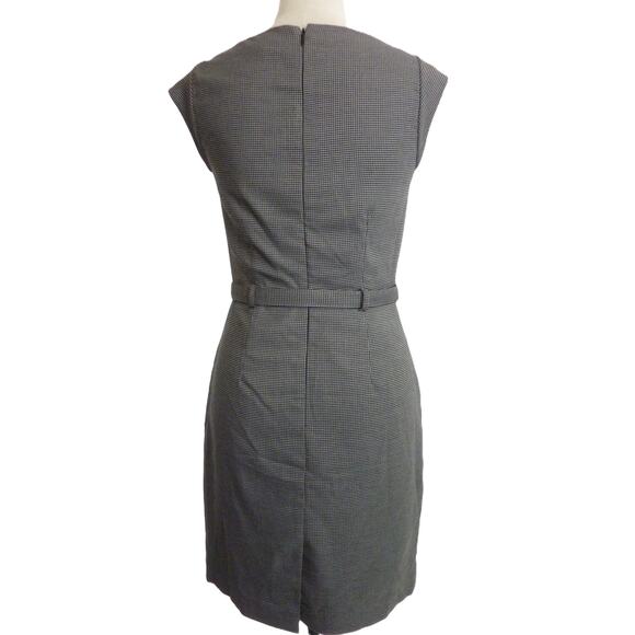 Banana Republic Cowl Dress 2P Houndstooth Knee Length - Picture 3 of 5